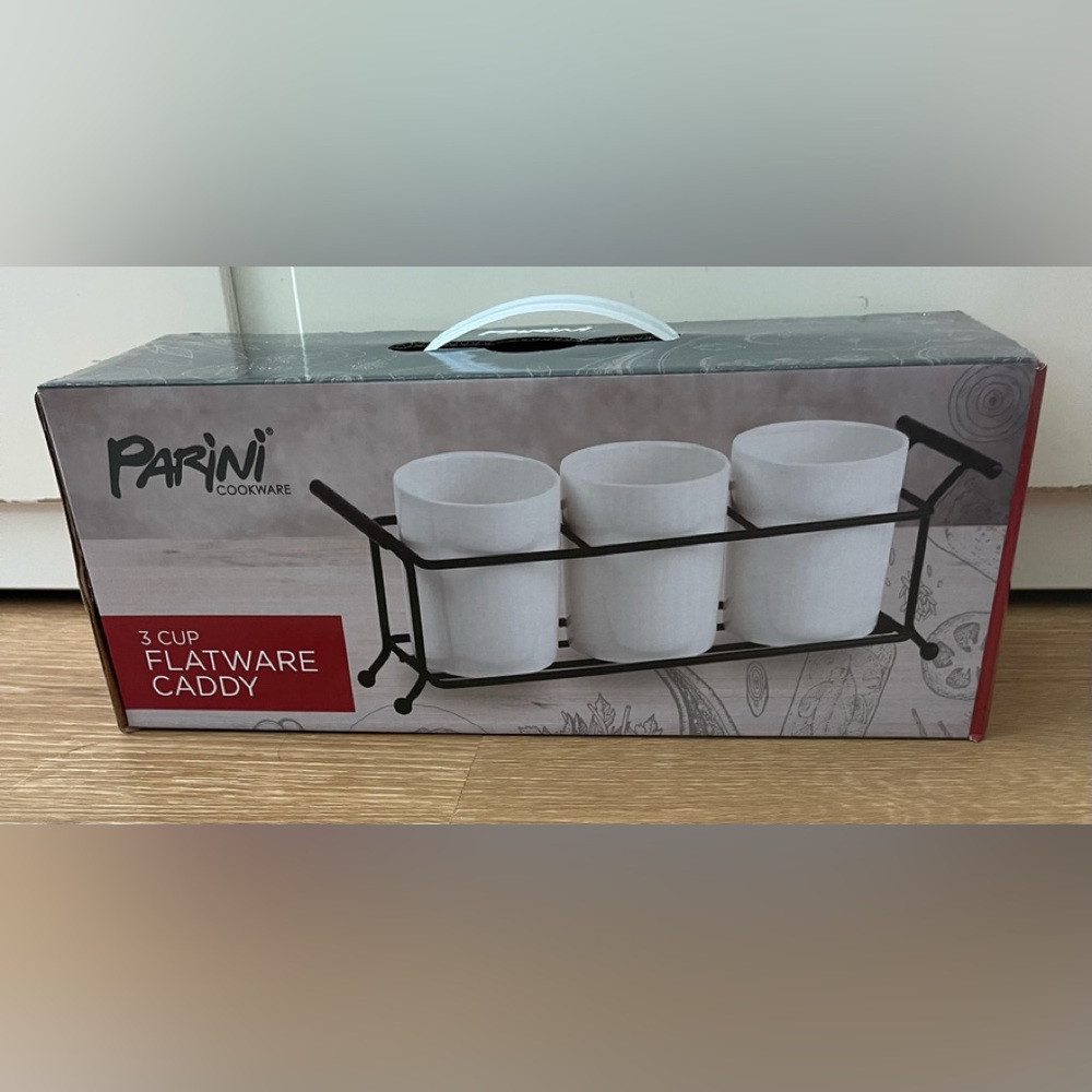 Parini Cookware 3-Cup Flatware Caddy